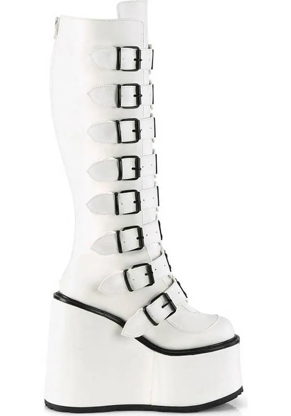 SWING-815 [White] | PLATFORM BOOTS [PREORDER]