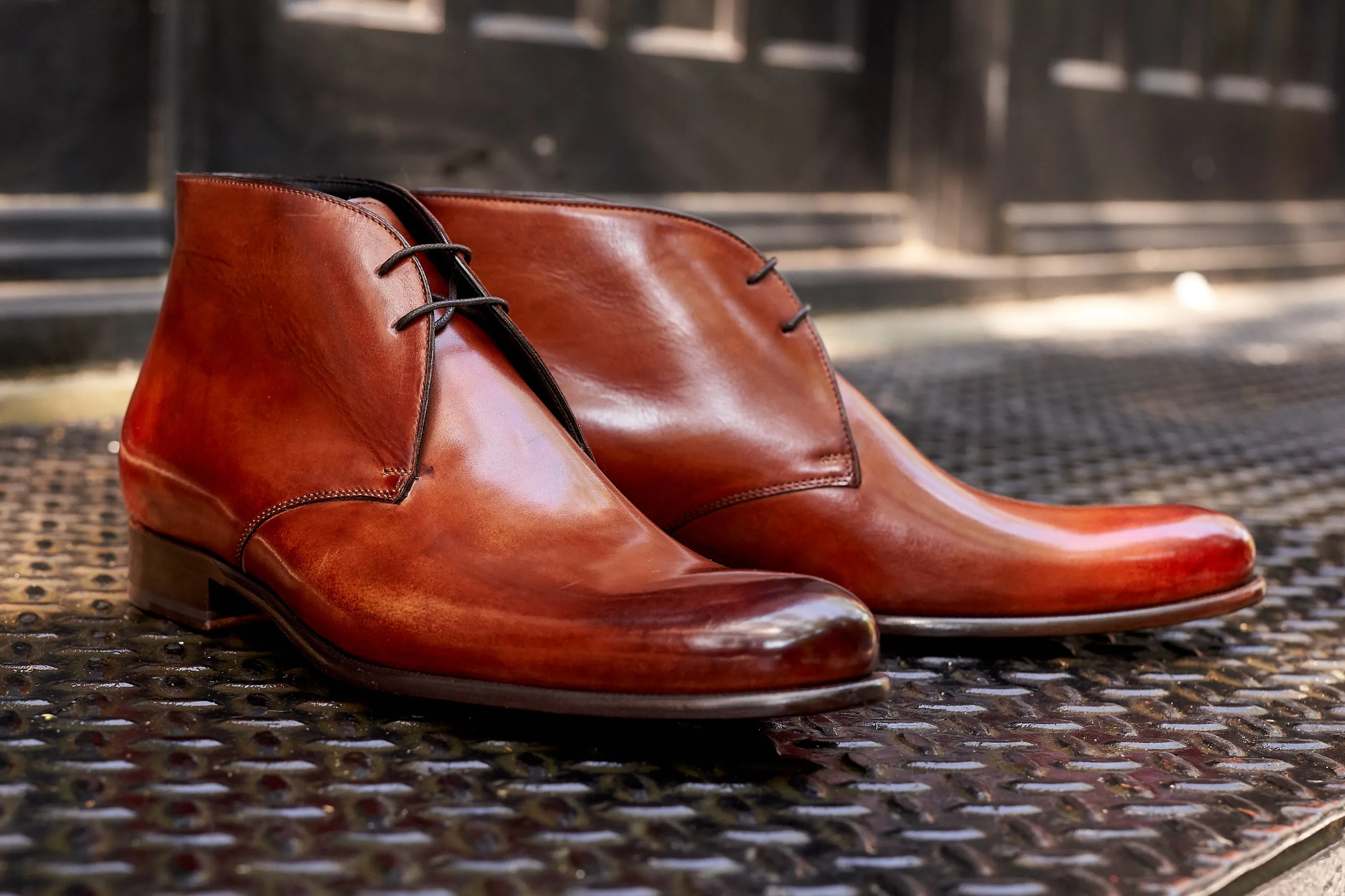 The Newman Chukka Boot - Havana Brown