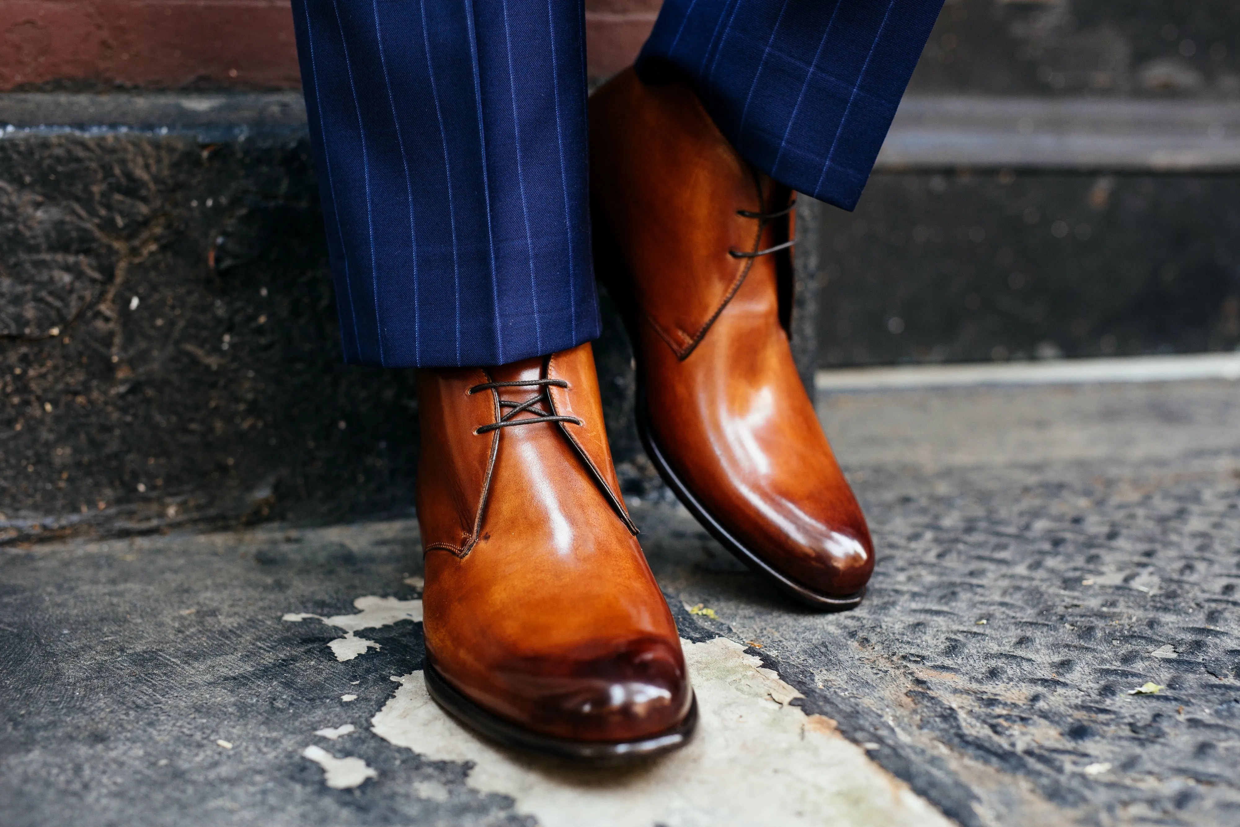 The Newman Chukka Boot - Havana Brown