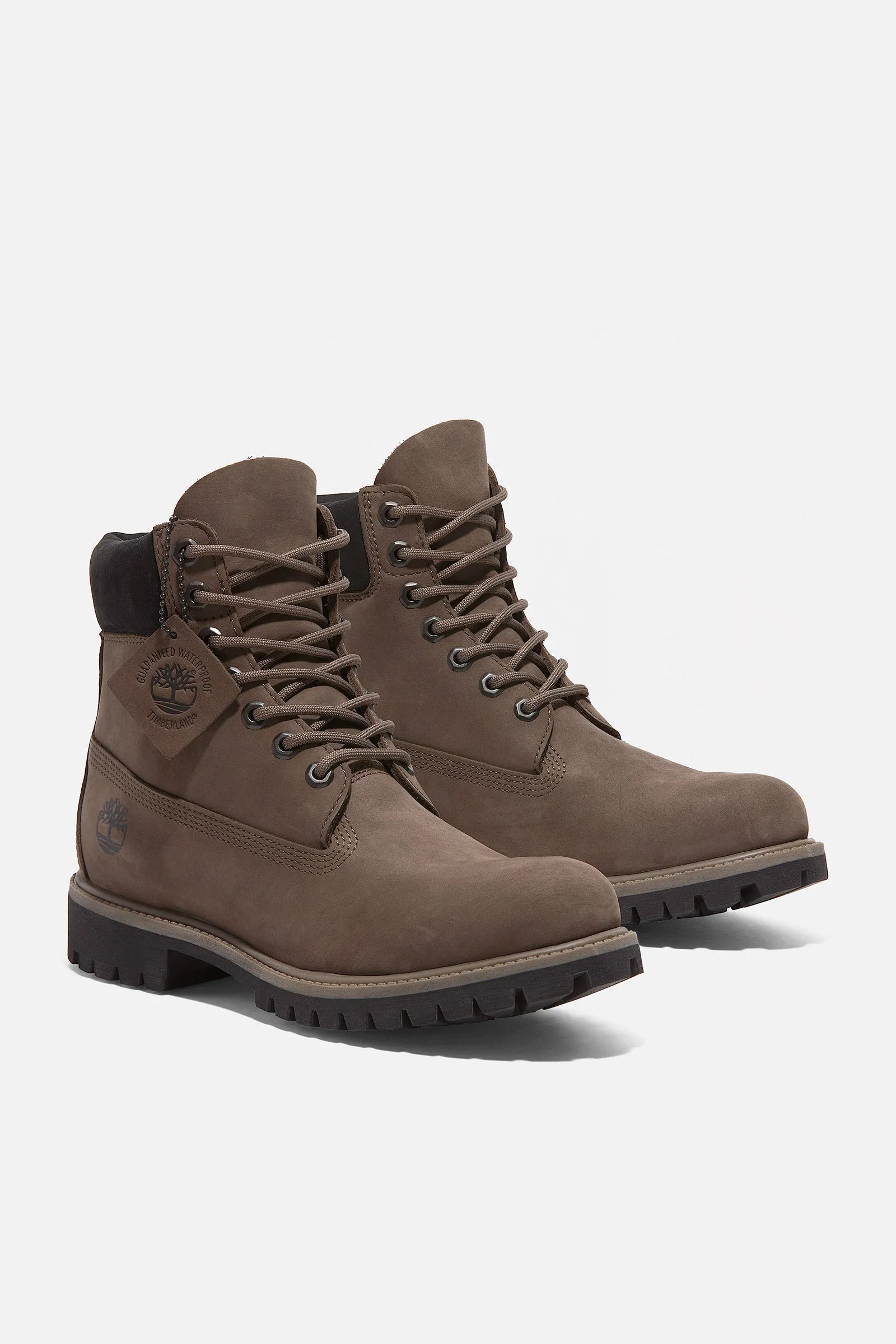 Timberland Premium 6-Inch Lace-Up Waterproof Boot Brown Nubuck