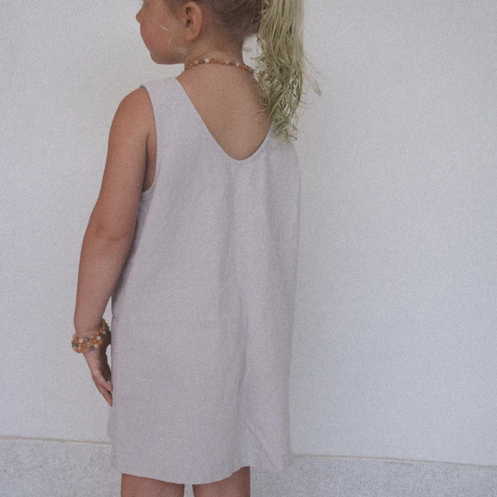 Tothemoon ☾ -  Ziggy dress - V-shaped back - 100% Cotton - Handmade in Holland