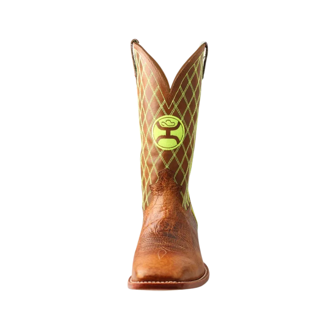 Twisted X Men's 12 Hooey Brown Peanut & Neon Green Boots