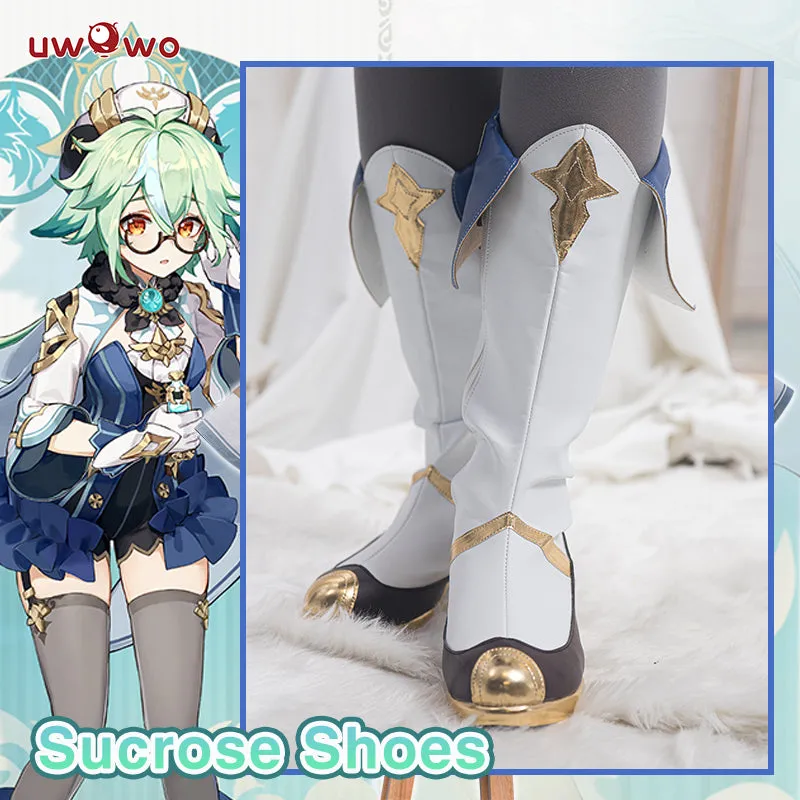 Uwowo Genshin Impact Shoes Sucrose Shoes Anemo Mondstadt Female Cosplay Shoes