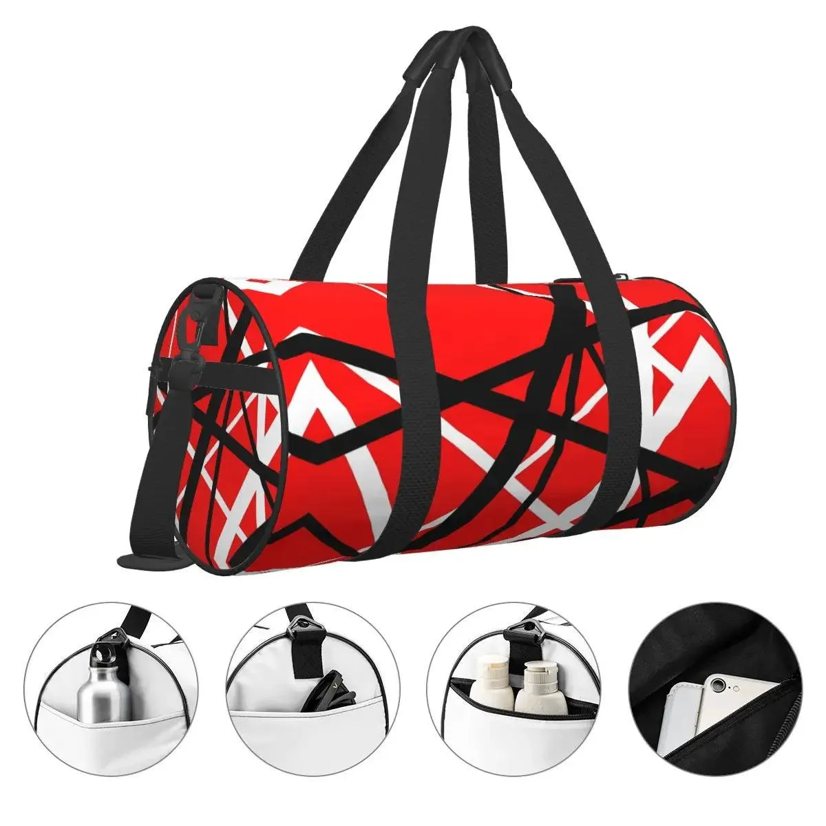 Van Halen Gym Bag: Unleash Your Inner Rock Legend Vintage EVH Gift Gym Bag  (20-35L)