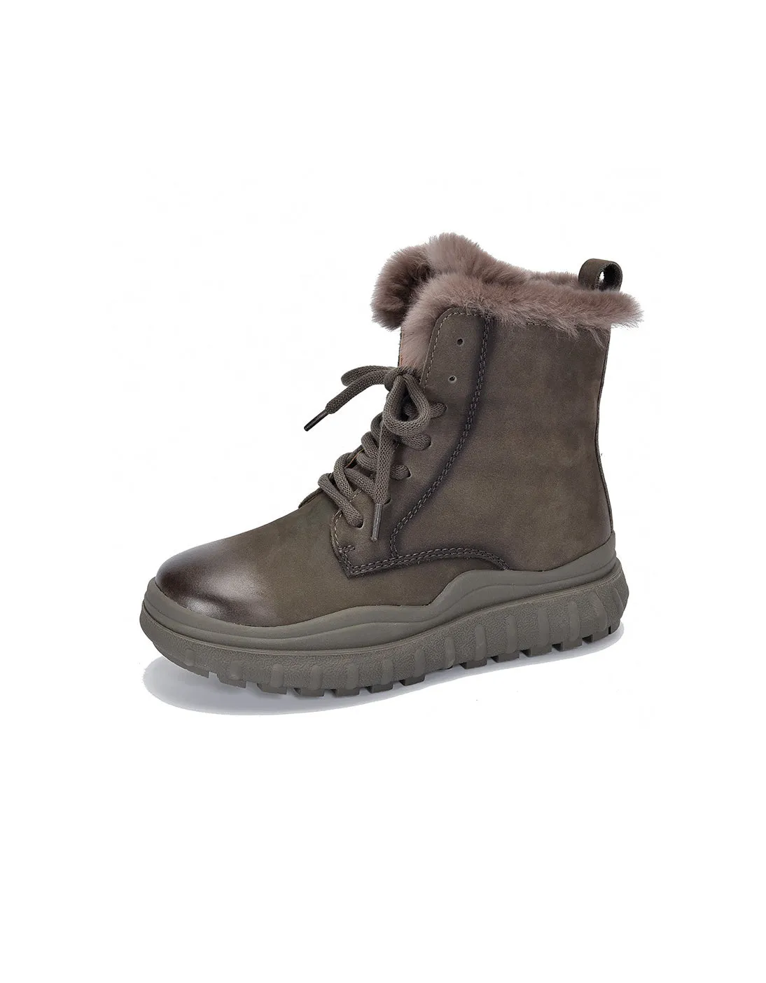 Waterproof Anti-slip Winter Suede Boots with Fur