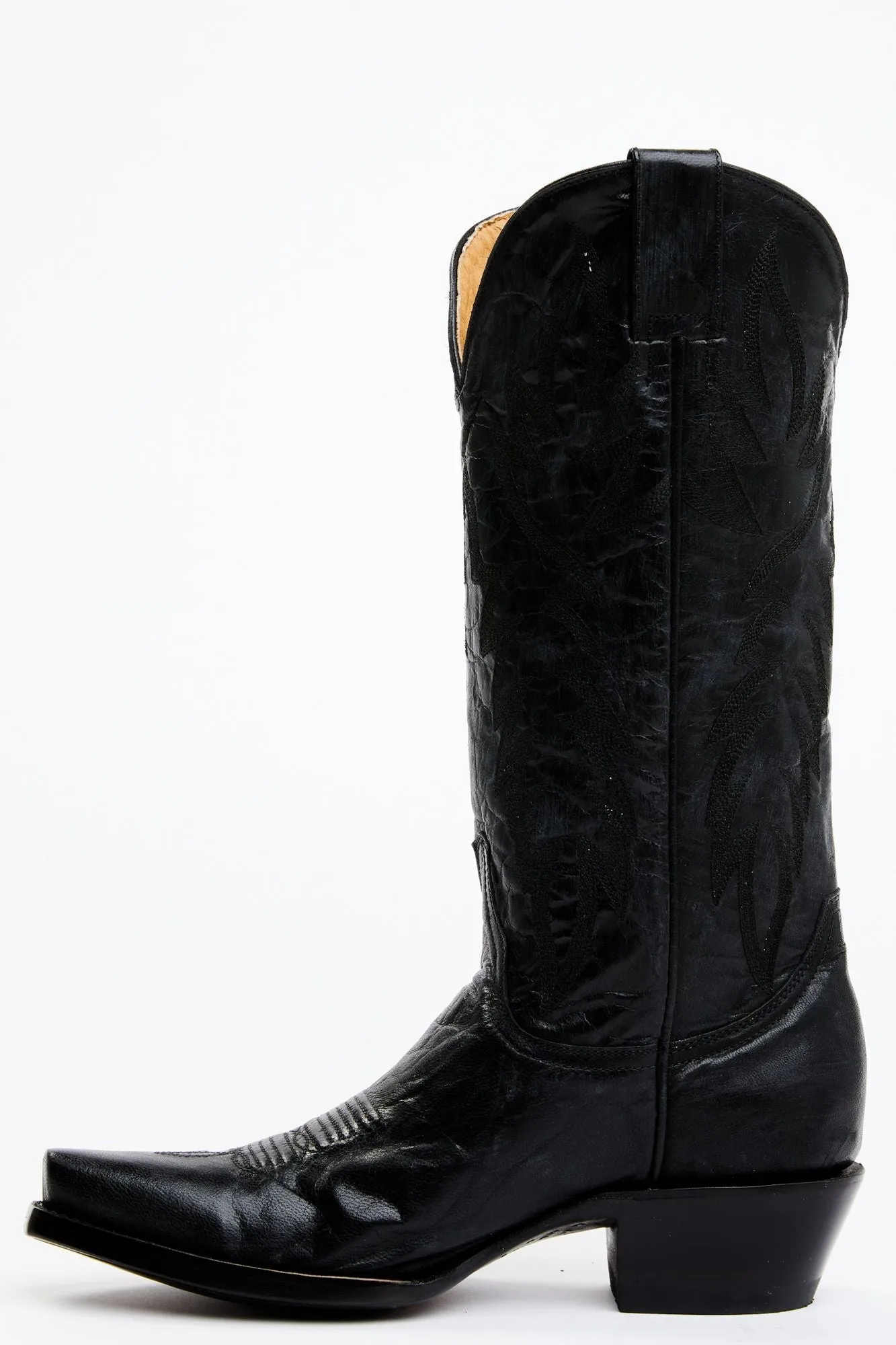 Wheeler Black Western Performance Boots - Snip Toe