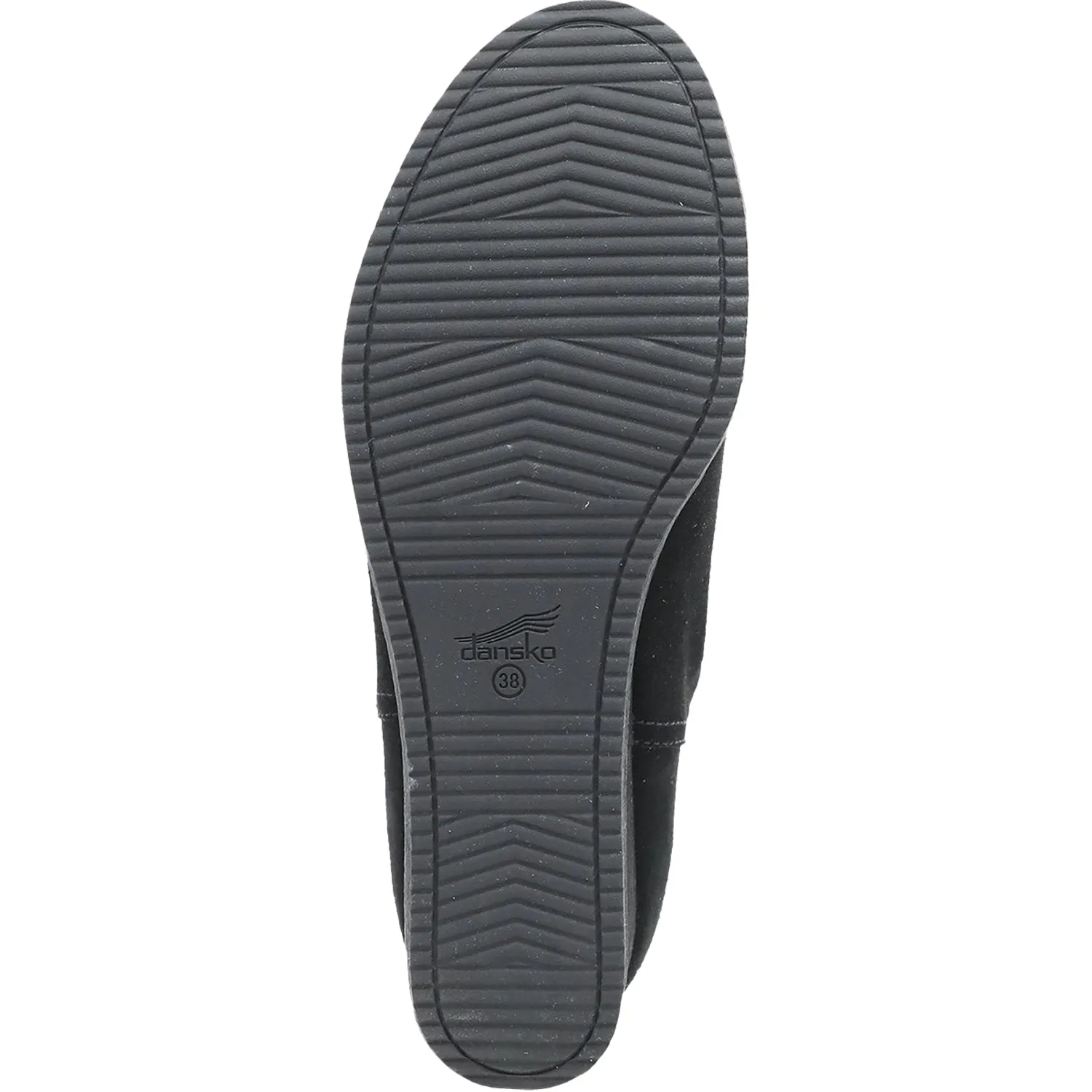 Women's Dansko Stephanie Black Waterproof Suede