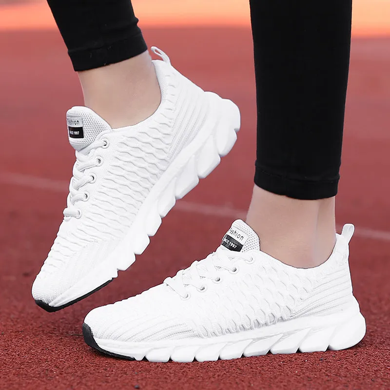 Womens Slip On Walking Shoes Non Slip Running Shoes Breathable Lightweight Gym Sneakers